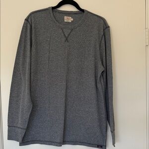 Faherty Men's Gray Long Sleeve Shirt